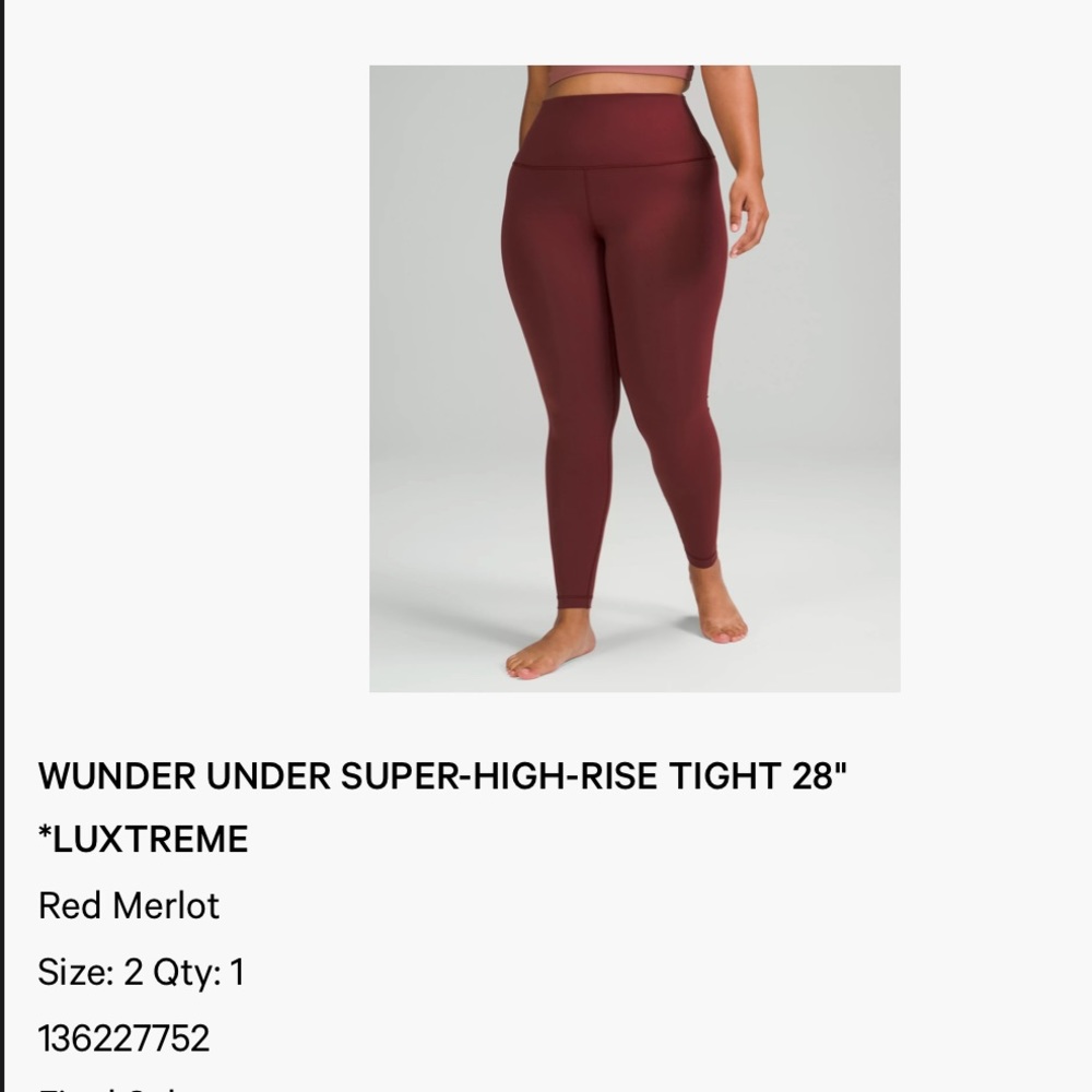 Lululemon Wunder Leggings